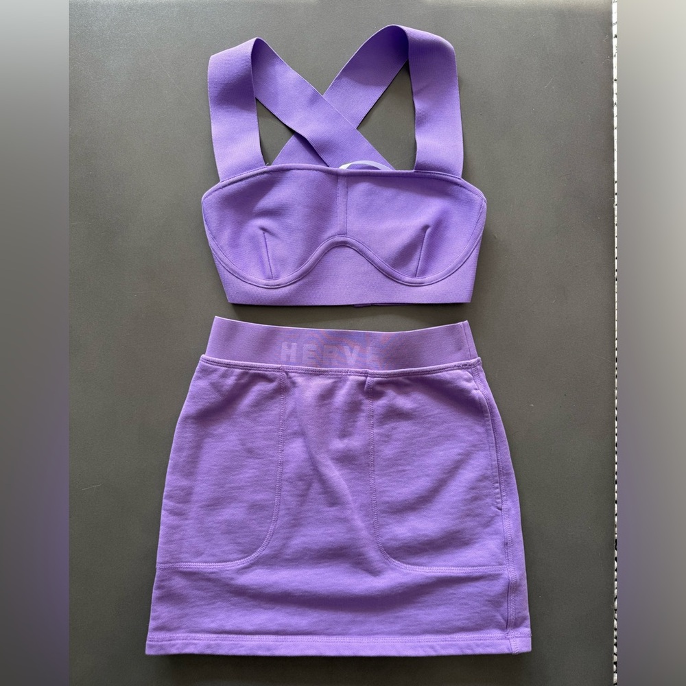 Herve Leger Lavender Two-Piece Set